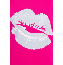 Női póló nyomtatott MI8985 fukszia