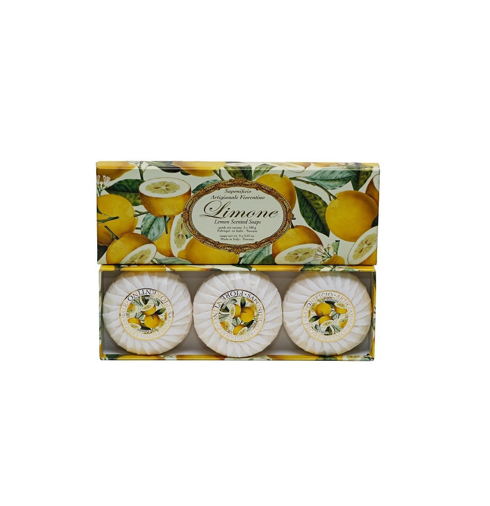 SA Fiorentino természetes szilárd szappan Lemon 3 x 100 g