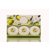 SA Fiorentino Prírodné rastlinné tuhé mydlo Bergamot a gardénia 3 x 100 g