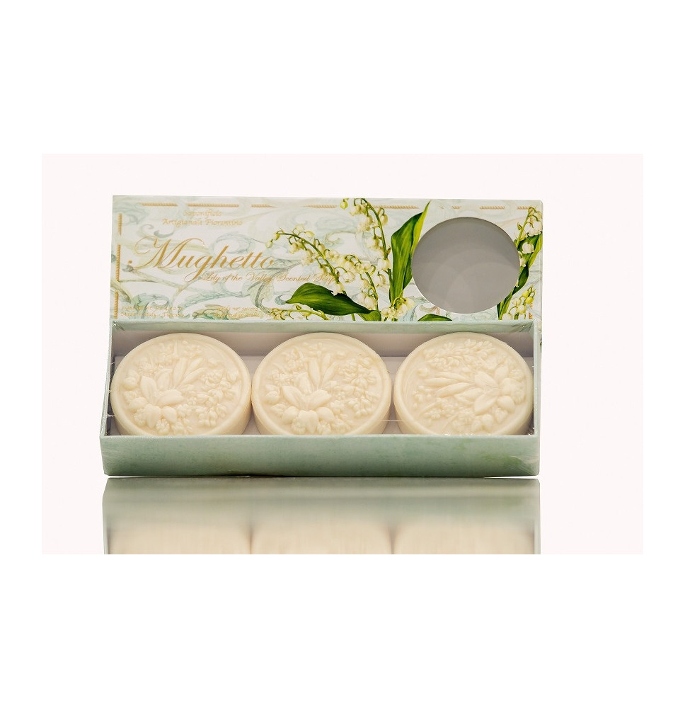 SA Fiorentino természetes gyógynövényes szappan gyöngyvirág 3 x 125 g