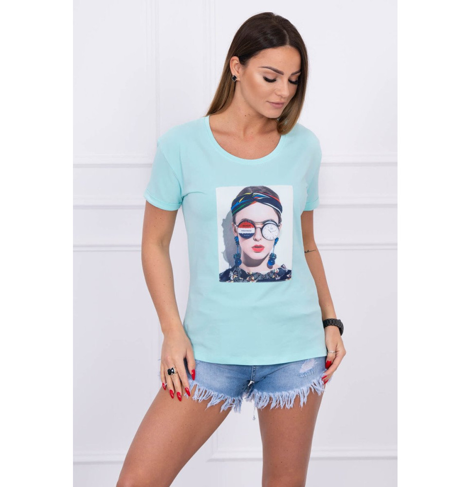 Női póló, MI5405 grafikával