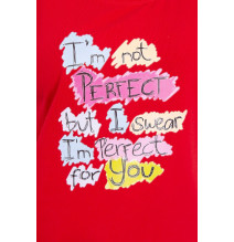 Női PERFECT MI5406 piros póló