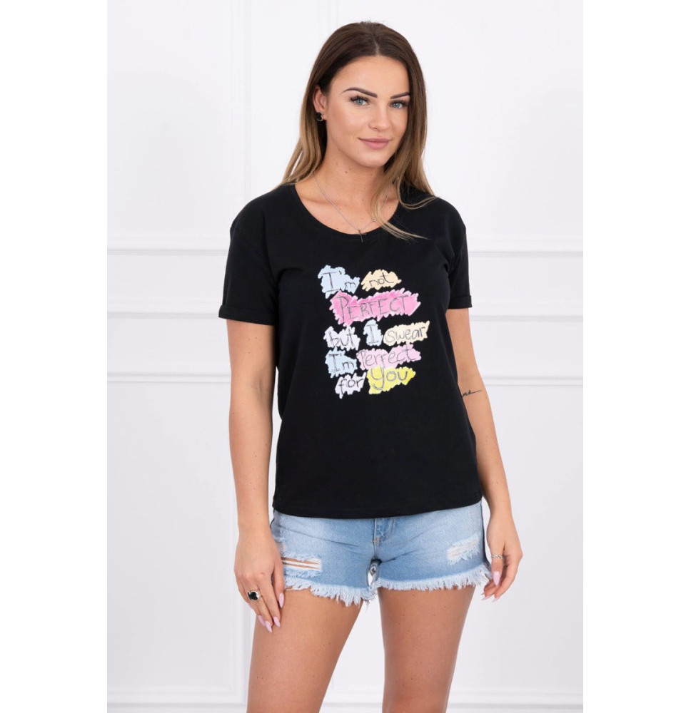 Női póló, PERFECT MI5406 fekete