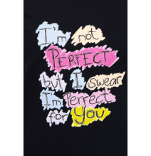 Női póló, PERFECT MI5406 fekete