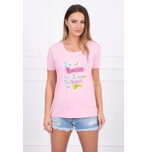 Női póló PERFECT MI5406 por rózsaszín