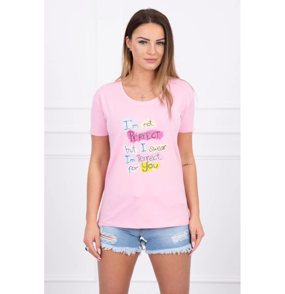 Női póló PERFECT MI5406 por rózsaszín