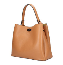 Bőr kézitáska 232 konyak, OLASZORSZÁGBAN Készült