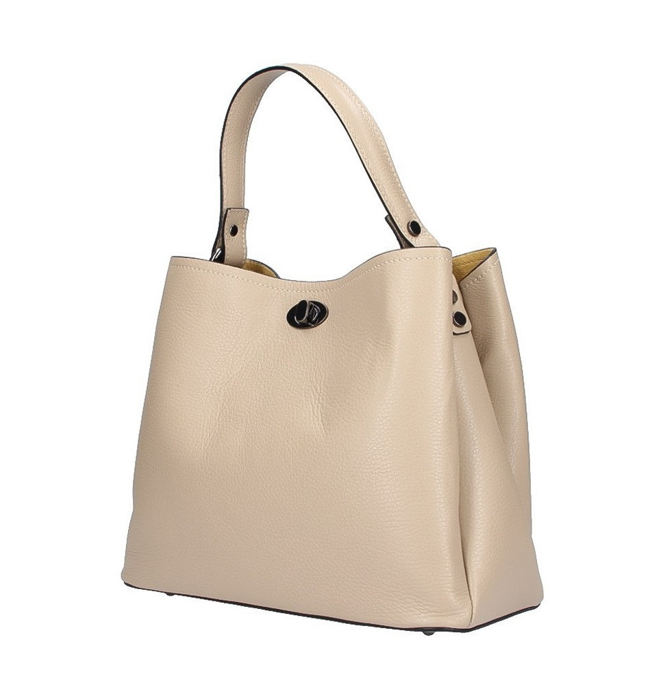 Bőr kézitáska, 232 szürke-barna, OLASZORSZÁGBAN Készült