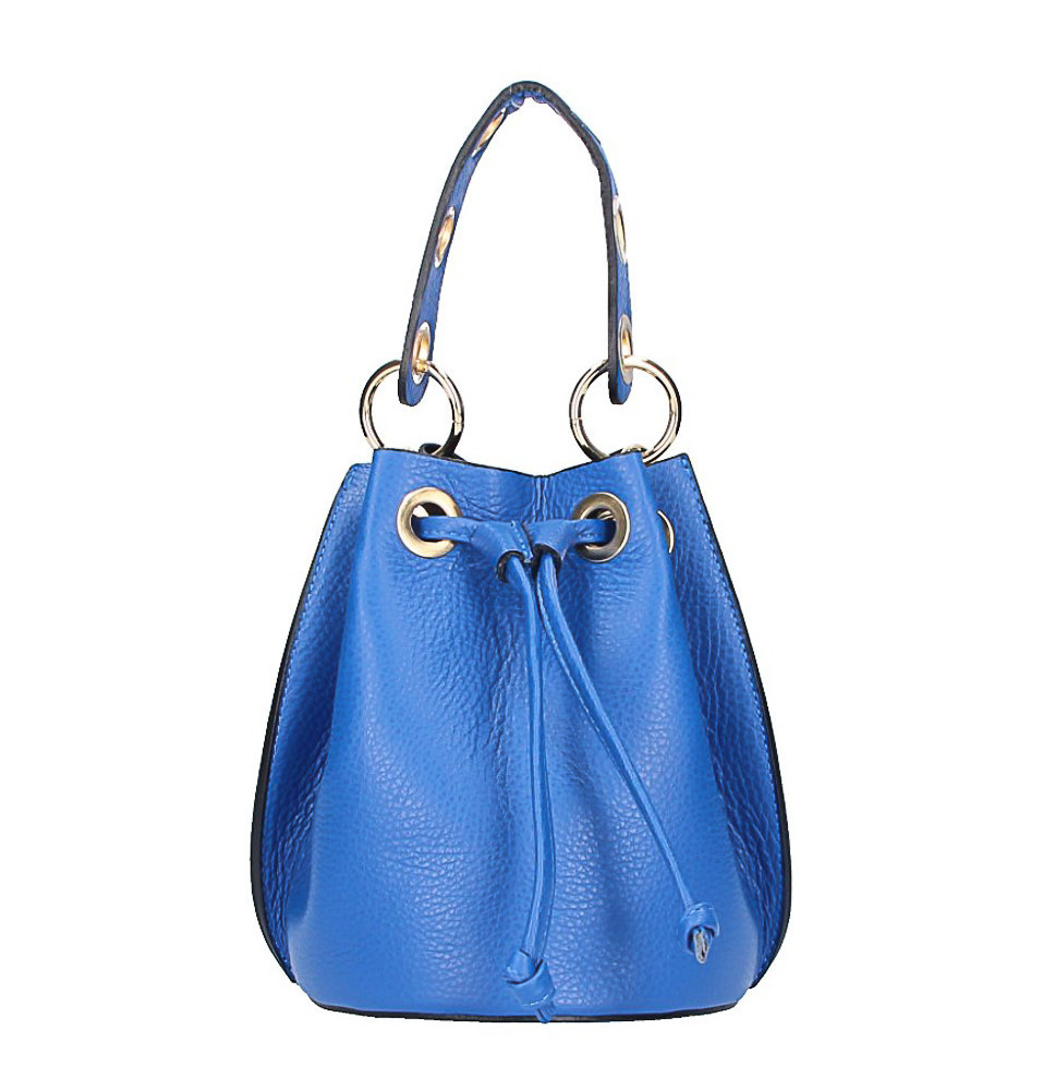 Ciánkék bőr táska 363