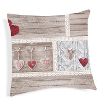 Párnahuzat SHABBY piros 40x40 cm MADE IN ITALY