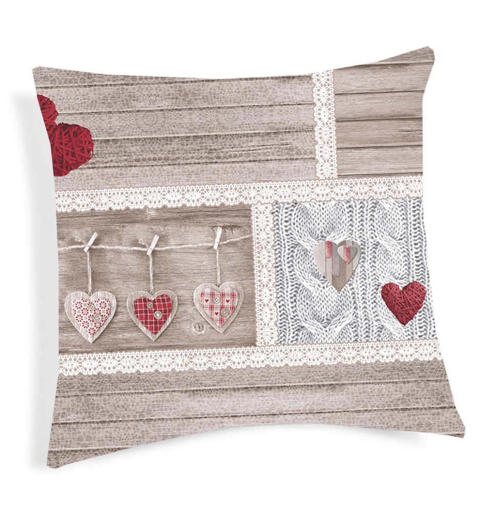 Párnahuzat SHABBY piros 40x40 cm MADE IN ITALY