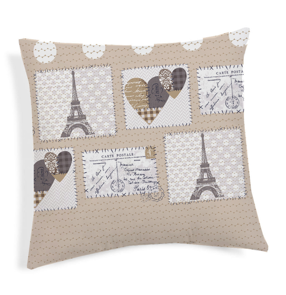 Párnahuzat PÁRIZS bézs 40x40 cm MADE IN ITALY