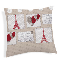 Párnahuzat PÁRIZS piros 40x40 cm MADE IN ITALY