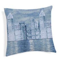 Párnahuzat NEW YORK kék 40x40 cm MADE IN ITALY