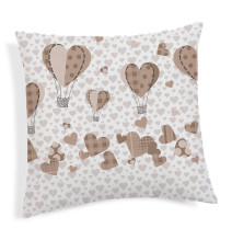 Párnahuzat léggömbök bézs 40x40 cm MADE IN ITALY