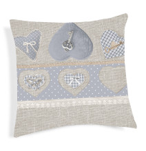 Párnahuzat Kulcs szürke 40x40 cm MADE IN ITALY