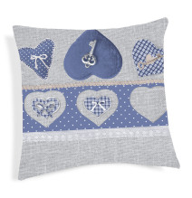 Párnahuzat Kulcs kék 40x40 cm MADE IN ITALY