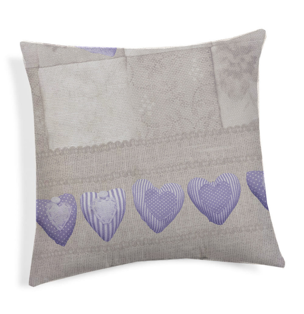 Párnahuzat Patchwork lila 40x40 cm MADE IN ITALY