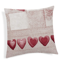 Párnahuzat Patchwork piros 40x40 cm MADE IN ITALY