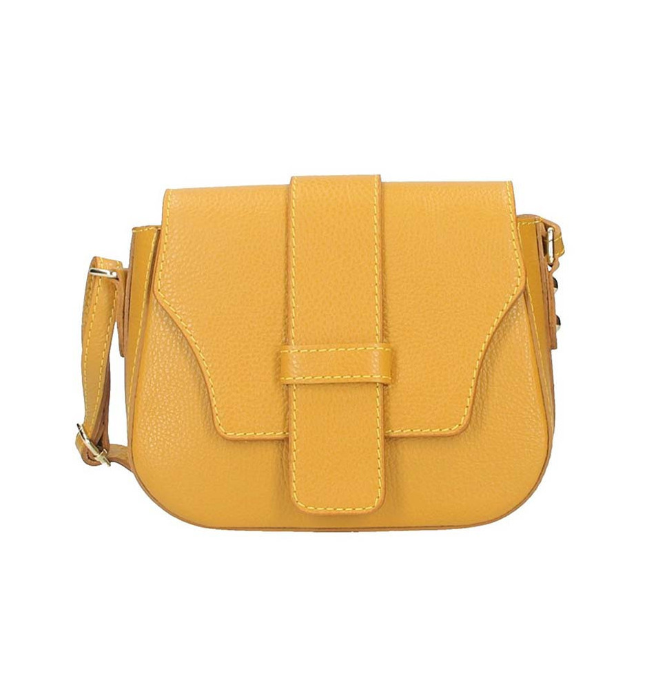 Olasz okker bőr kézitáska 870A