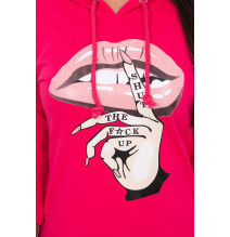 Ruha meghosszabbított hátsó és színes nyomtatott elülső MI64632 fukszia