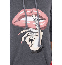 Ruha meghosszabbított hátsó és színes nyomtatott elülső MI64632 grafit