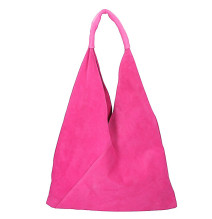 Fukszia bőr válltáska velúr kivitelben 184