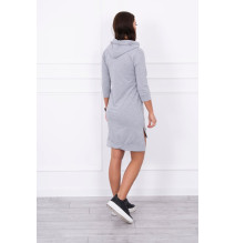 Ruha meghosszabbított hátsó és színes nyomtatott elülső MI64632 szürke