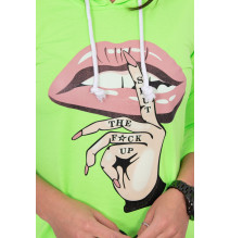 Ruha meghosszabbított hátsó és színes nyomtatott elülső MI64632 neonzöld