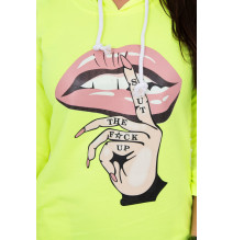 Ruha meghosszabbított hátsó és színes nyomtatott elülső MI64632 neon sárga