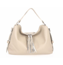 Bőr kézitáska 120 szürke-barna