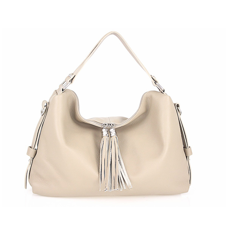 Bőr kézitáska 120 szürke-barna