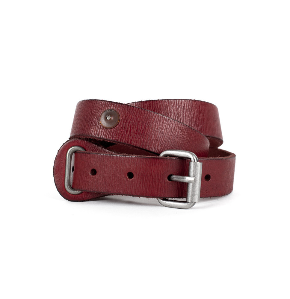 Női bőr öv 1047 piros dízel