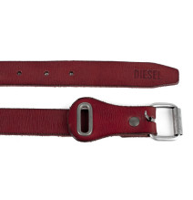 Női bőr öv 1047 piros dízel