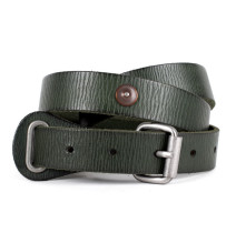 Női bőr öv 1047 zöld dízel