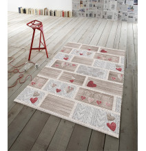 Szőnyeg Shabby in love piros