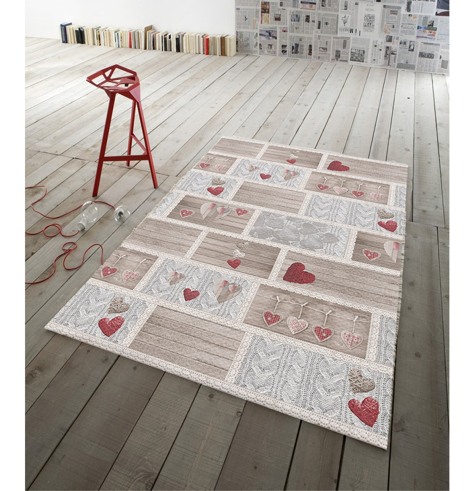 Szőnyeg Shabby in love piros
