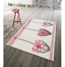 Szőnyeg Szívek piros