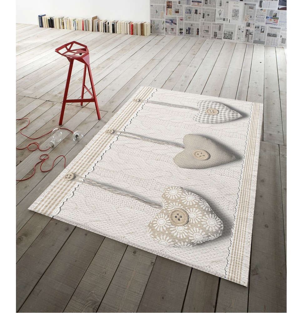 Szőnyeg Szívek bézs