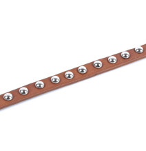 Női bőr karkötő 846 konyak, Olaszországban készült