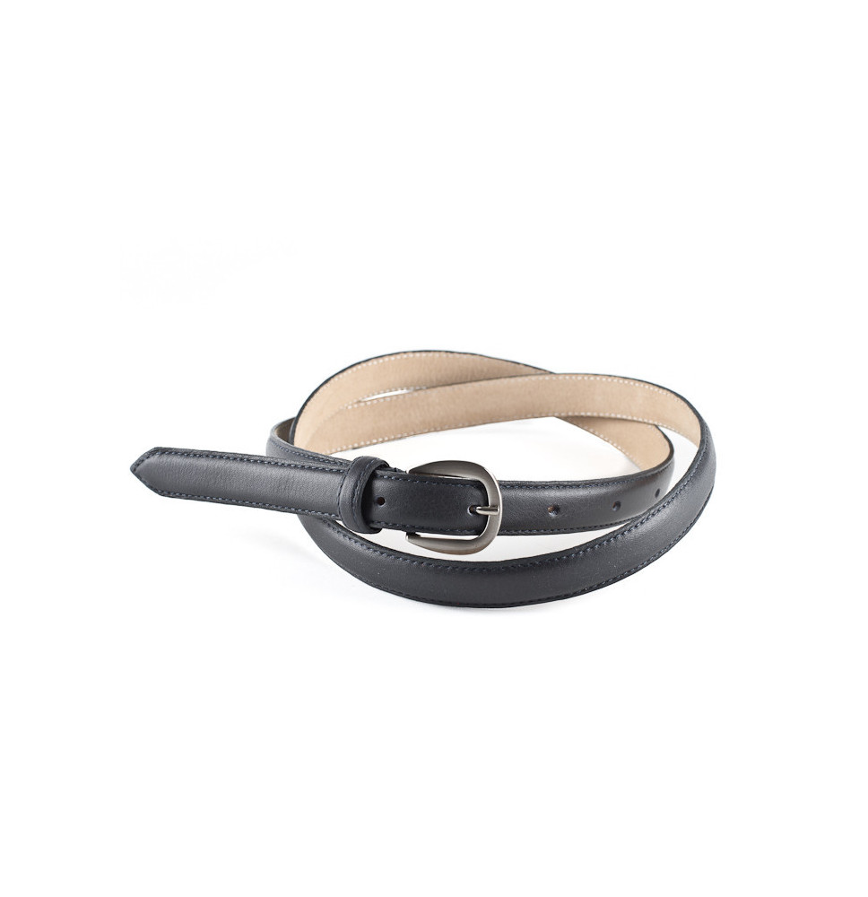 Női bőr öv 945 sötétkék, Olaszországban gyártva