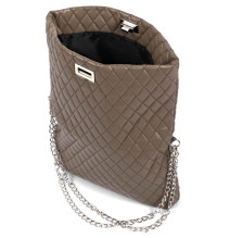 Női kézitáska 717 szürke-barna, Olaszországban