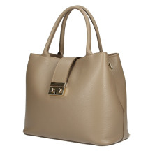 Sötét szürke-barna bőr kézitáska 1137