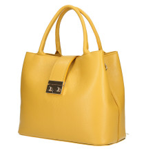 Okker bőr kézitáska 1137