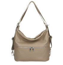 Bőr válltáska / hátizsák 328 sötét szürke-barna