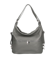 Bőr válltáska / hátizsák 328 sötét szürke