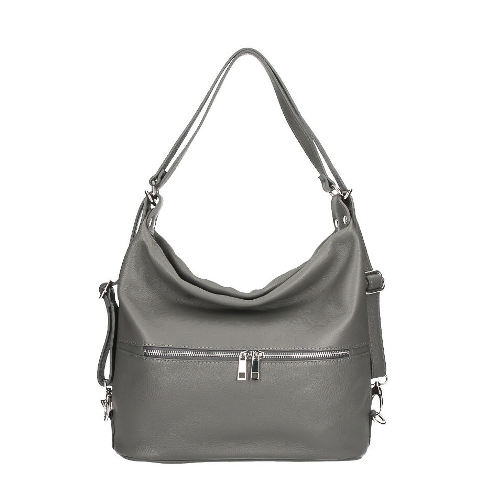 Bőr válltáska / hátizsák 328 sötét szürke