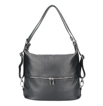 Bőr válltáska / hátizsák 328 fekete