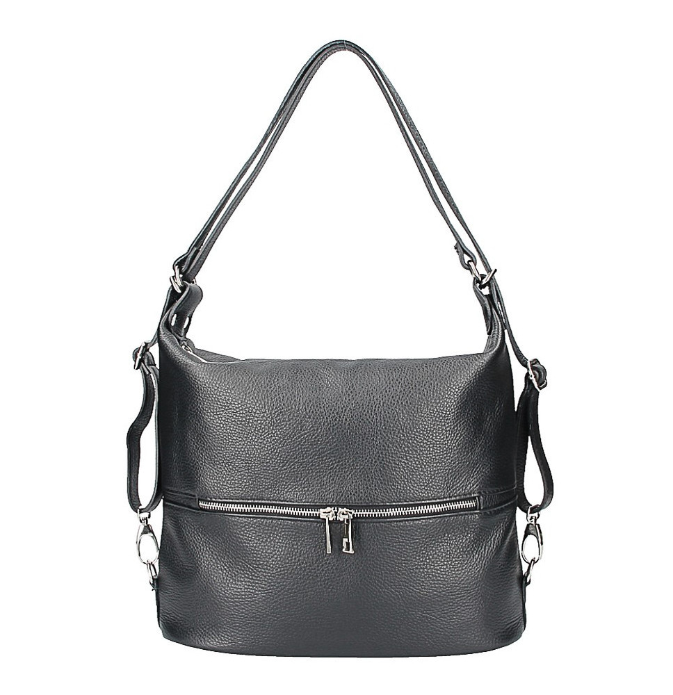 Bőr válltáska / hátizsák 328 fekete