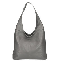 Bőr válltáska 590 sötét szürke, OLASZORSZÁGON Készült